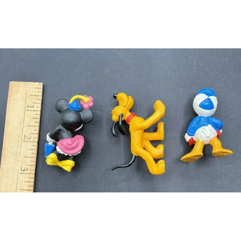 Vintage 1986‎ Bullyland Disney Figures Minnie Pluto Donald Duck 80s